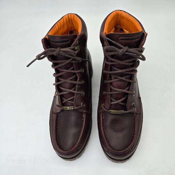 Timberland Brown Leather 6" Bootie Gore-Tex Waterproof Lace Up Boots Women's 7M - Picture 4 of 11